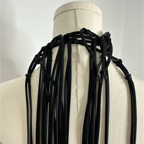 Galvan London Black Halter Neck Jumpsuit - Picture 7 of 12